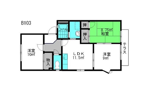 アーバンフラッツの物件間取画像